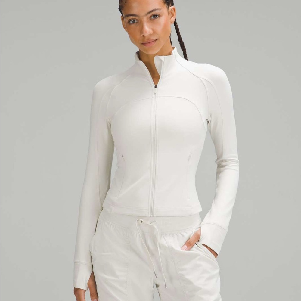 lululemon athletica White Zip-Up Hoodie